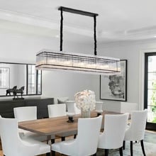 Maxon Iron & Crystal 10 Light Pendant